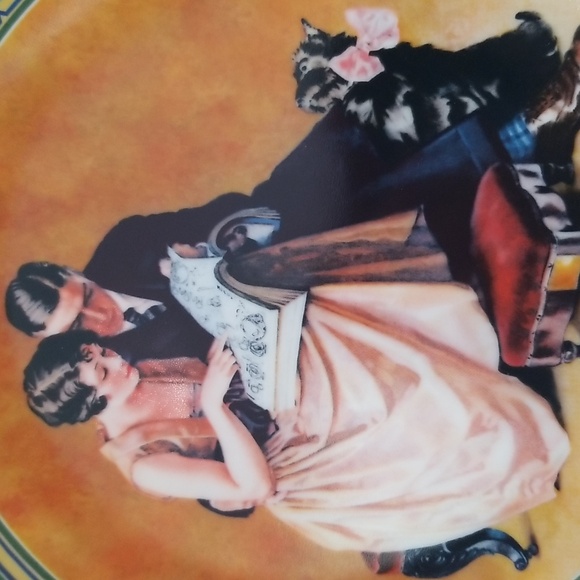 P2b- Knowles Norman Rockwell "A Couple's Commitments" 1985 LE Collector's Plate - Picture 3 of 9